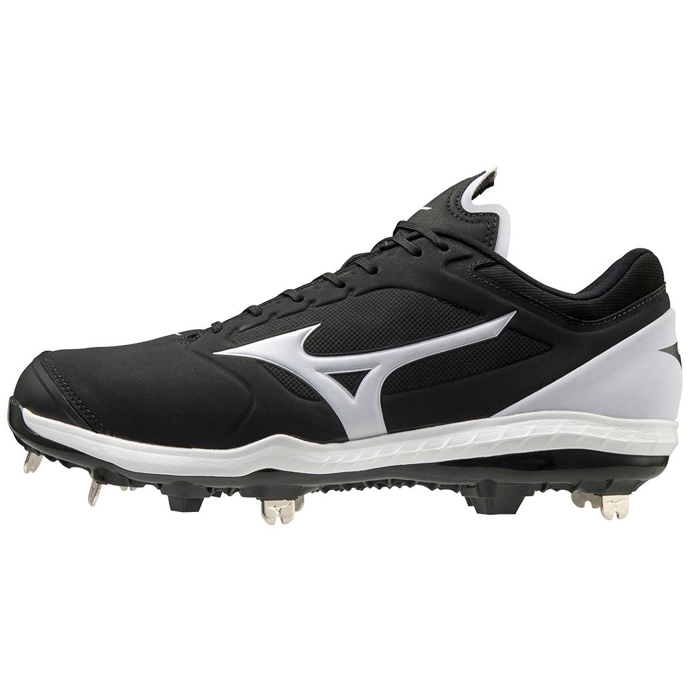 Scarpe Softball Mizuno Sweep 5 Basse Metal Donna - Nere/Bianche - 59764-MYQN